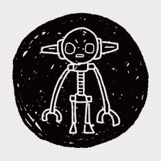 robot doodle N691