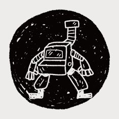 robot doodle N698