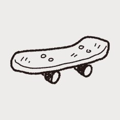 Roller skate doodle N10