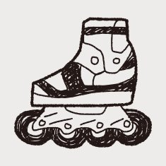 Roller skate doodle N11