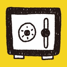 safety money box doodle drawing N4