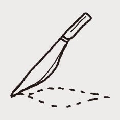 Scalpel doodle drawing N7