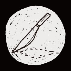 Scalpel doodle drawing N8
