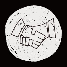 Shake hands doodle N4