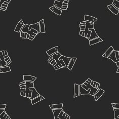 Shake hands doodle N6