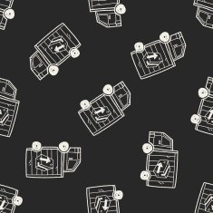 shipping doodle seamless pattern background N5