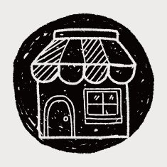 shop store doodle drawing N16