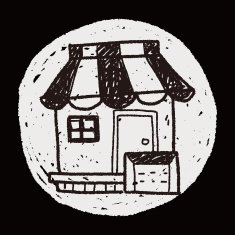 shop store doodle drawing N23