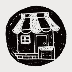 shop store doodle drawing N25