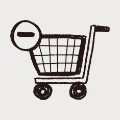 shopping cart doodle drawing N13