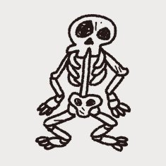 skull Doodle N69