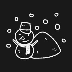 snowman doodle N18