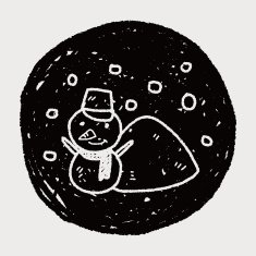 snowman doodle N19