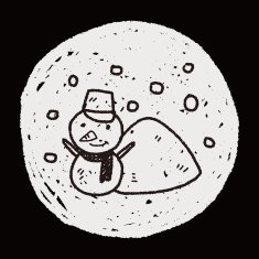 snowman doodle N21
