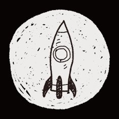 spaceship doodle N34
