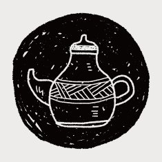tea pot doodle drawing N11