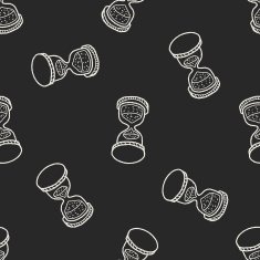 time doodle seamless pattern background N30