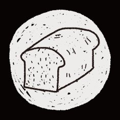 toast doodle drawing N17