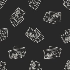 travel pictrue doodle seamless pattern background