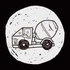 Truck doodle N105 free image download