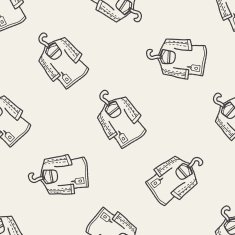 t-shirt doodle seamless pattern background N7