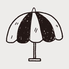 umbrella doodle drawing N36