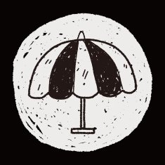 umbrella doodle drawing N38