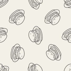 waffle doodle seamless pattern background N2