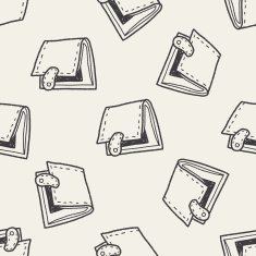 wallet doodle drawing N32