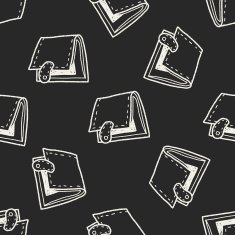 wallet doodle drawing N33