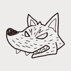 Werewolf doodle N19