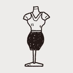 woman clothes doodle N11