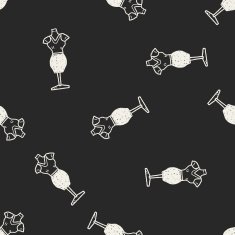 woman clothes doodle seamless pattern background N4