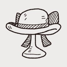 woman hat doodle N4