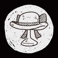 woman hat doodle N6