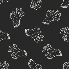 zombie hand doodle N10