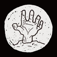zombie hand doodle N13