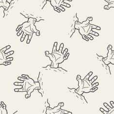 zombie hand doodle N15