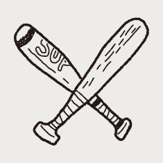 baseball bat doodle N4