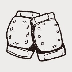 knee pads doodle N4