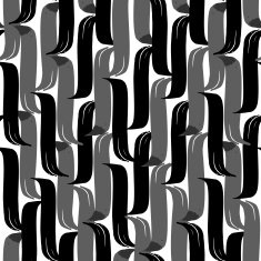 Seamless brush pen hand drawn doodle pattern Vector background N11