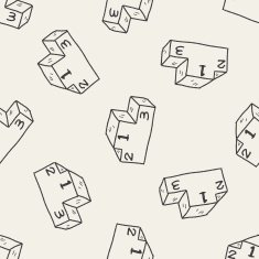 Doodle Podium seamless pattern background
