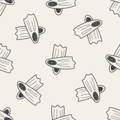 flippers doodle seamless pattern background N5