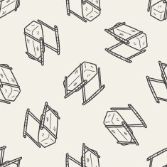 parallel bar doodle seamless pattern background