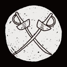 fencing doodle N6
