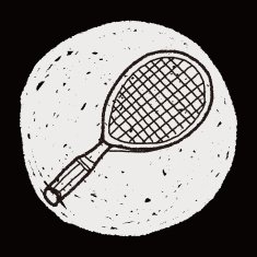 Doodle Tennis racket N13