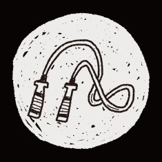 Rope skipping doodle N19
