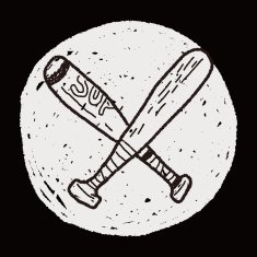 baseball bat doodle N5