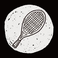 Doodle Tennis racket N14