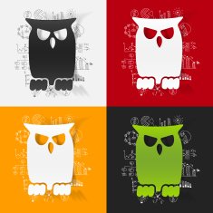 Drawing business formulas owl N11